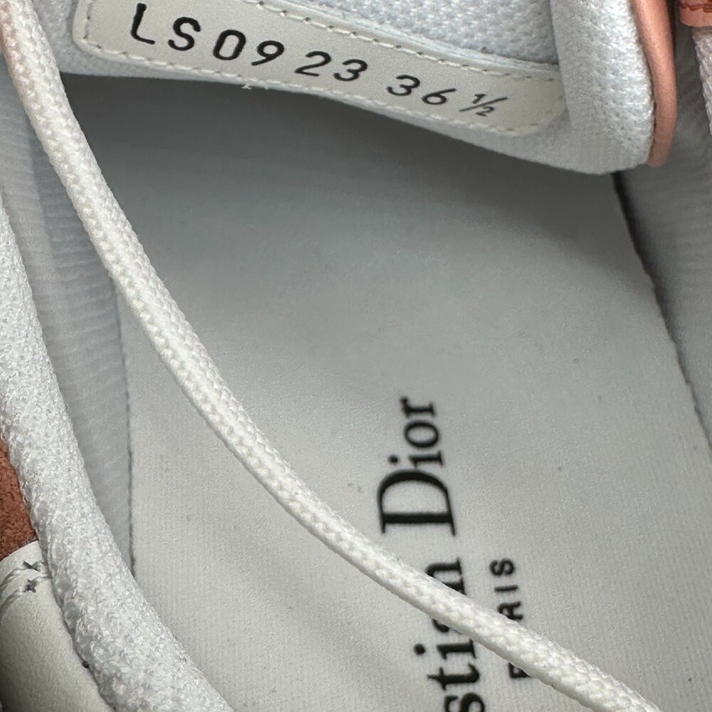 DIOR Star Ors Lace Up Low Top Suede Leather Sneakers Trainers Dusty Candy - Picture 11 of 16
